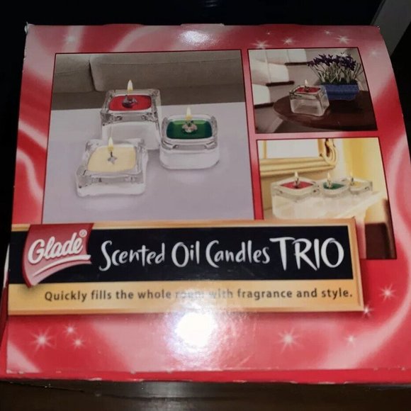 Glade Accents Rare Bnib Glade Scented Oil Candles Trio Poshmark